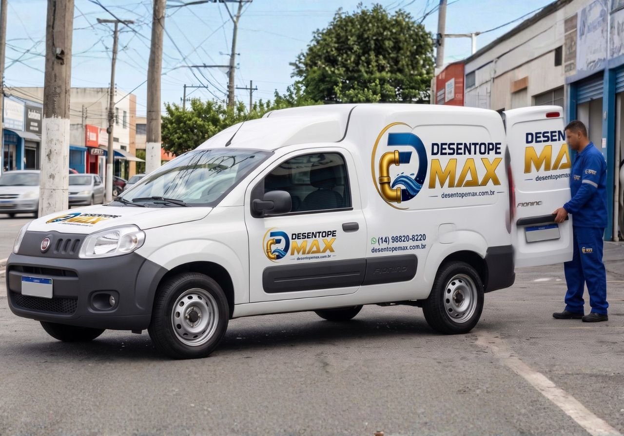 Frota de Carros e Caminhões da Desentupidora em Bauru